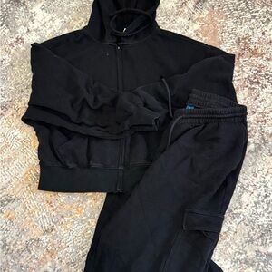 Old navy Black Hoodie and pants Set